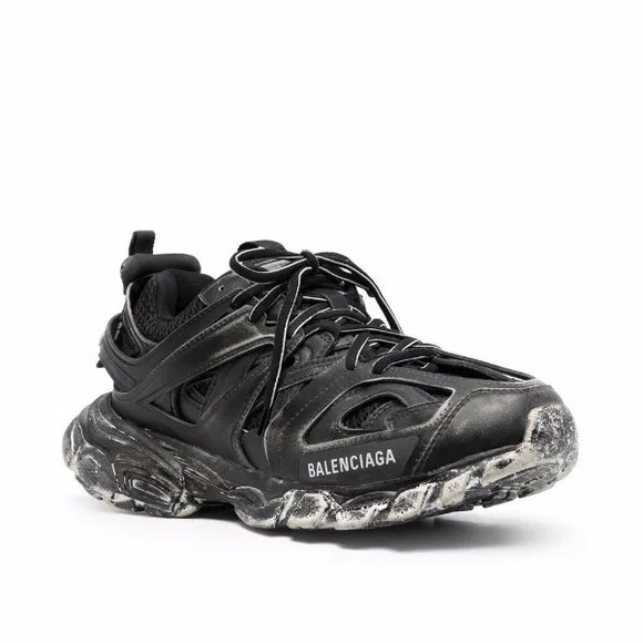 EUC Men’s Size 9 (Euro Sz 42) Balenciaga’s Track 2 Sneakers In Faded Black Color - Picture 5 of 16